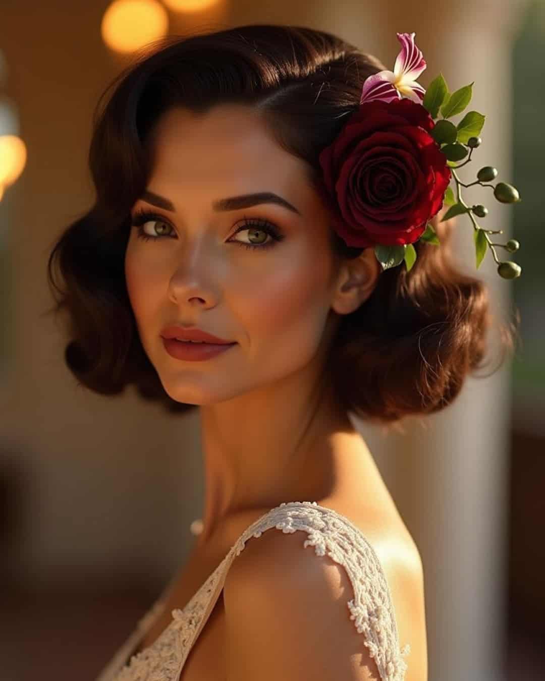 Short Down Wedding Hairstyles