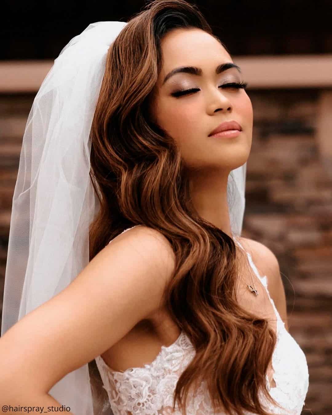 Wedding Hair Down With Veil