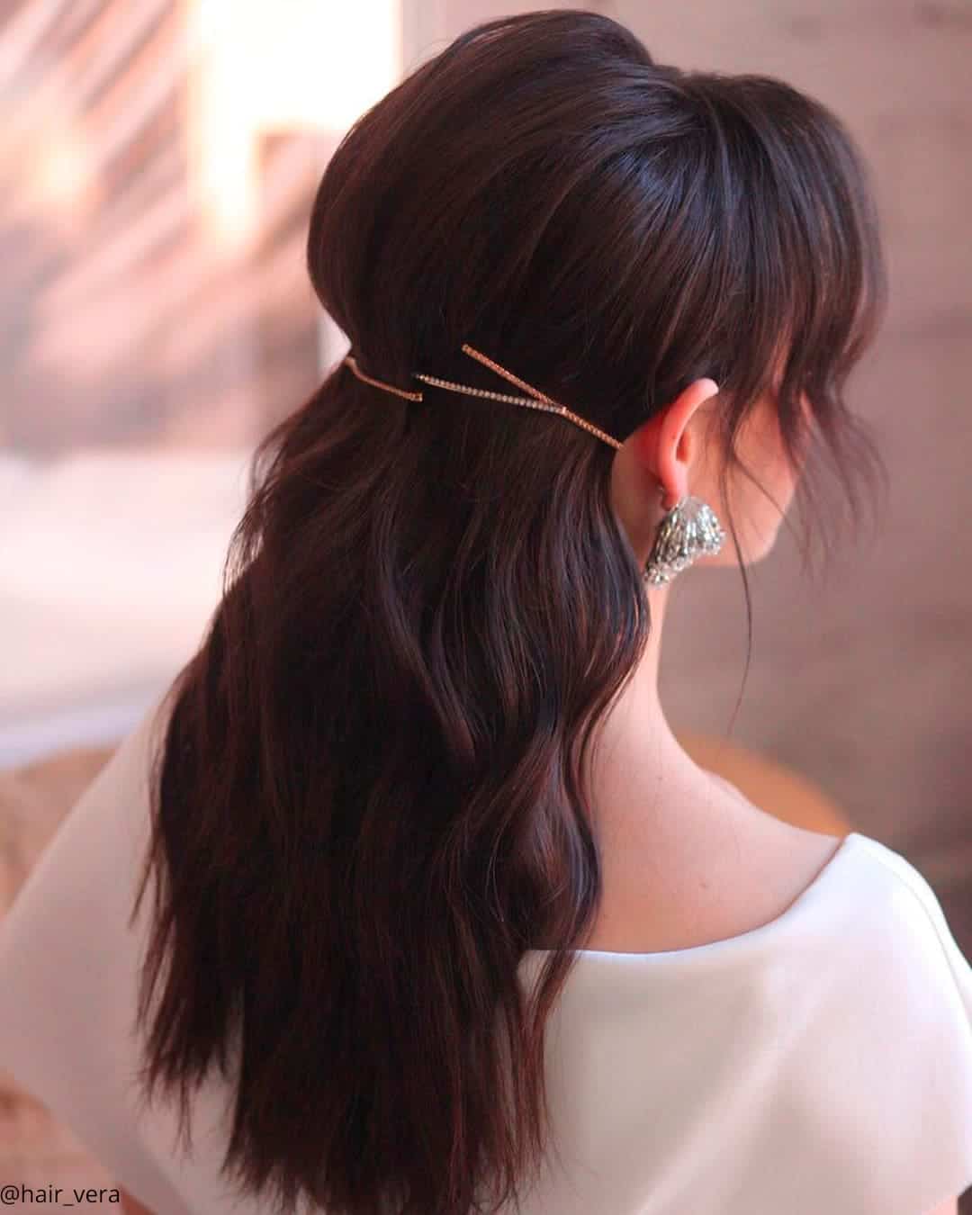Down Loose Curls Wedding Hair DIY