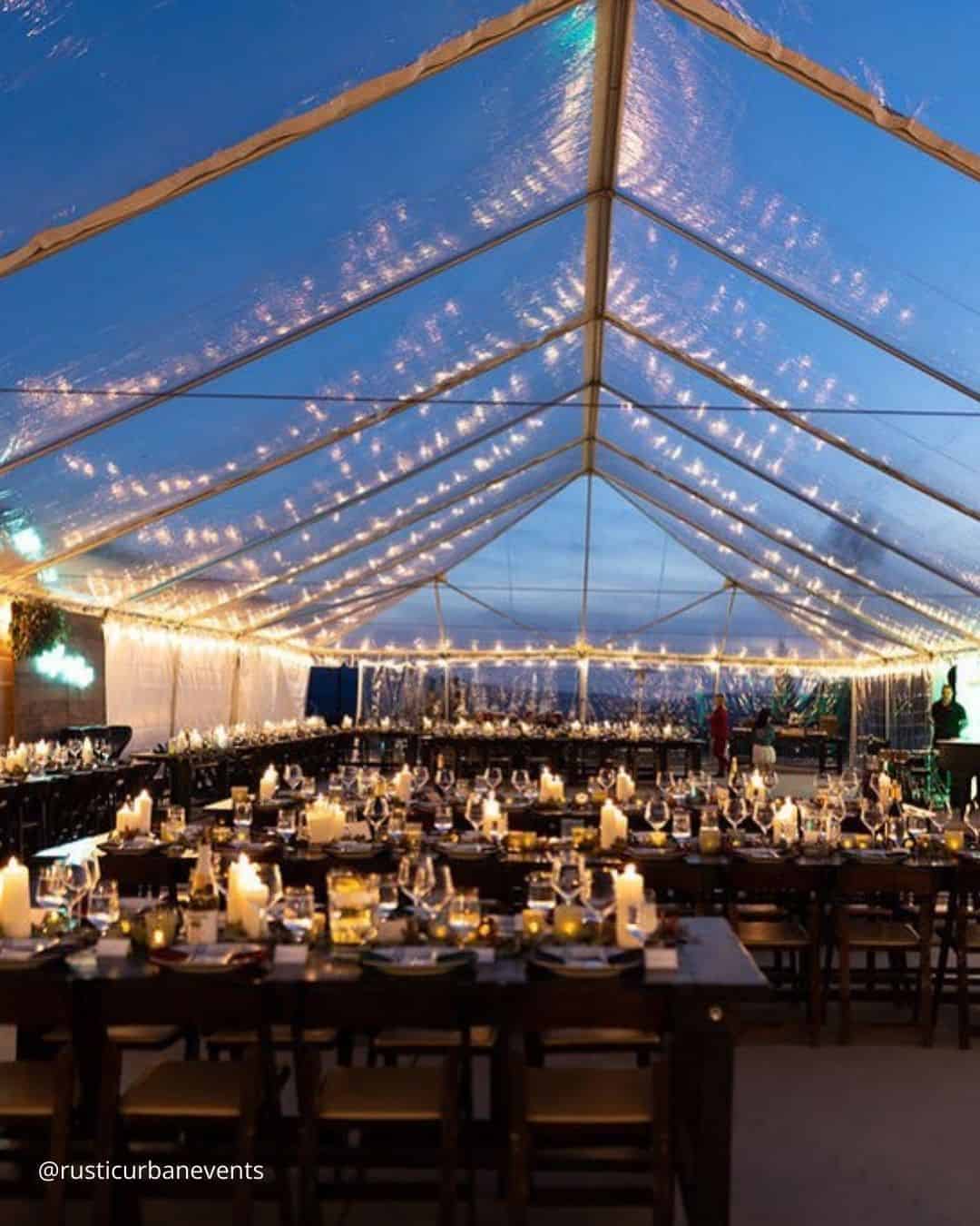 Clear Tent Wedding