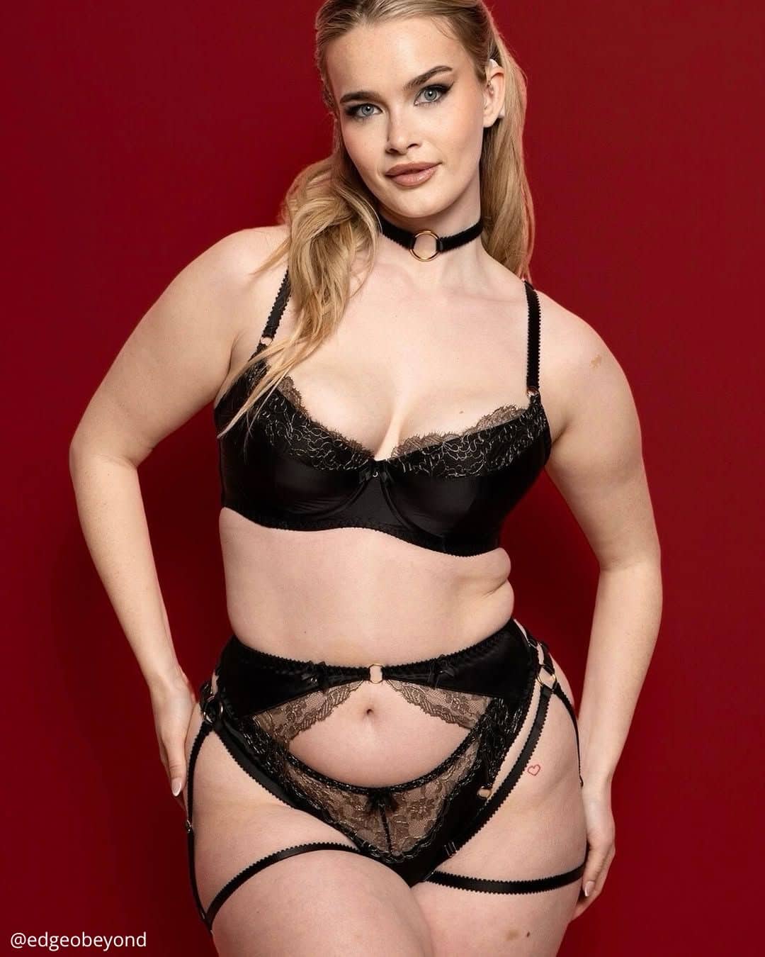 Black Sexy Bridal Lingerie Plus Size