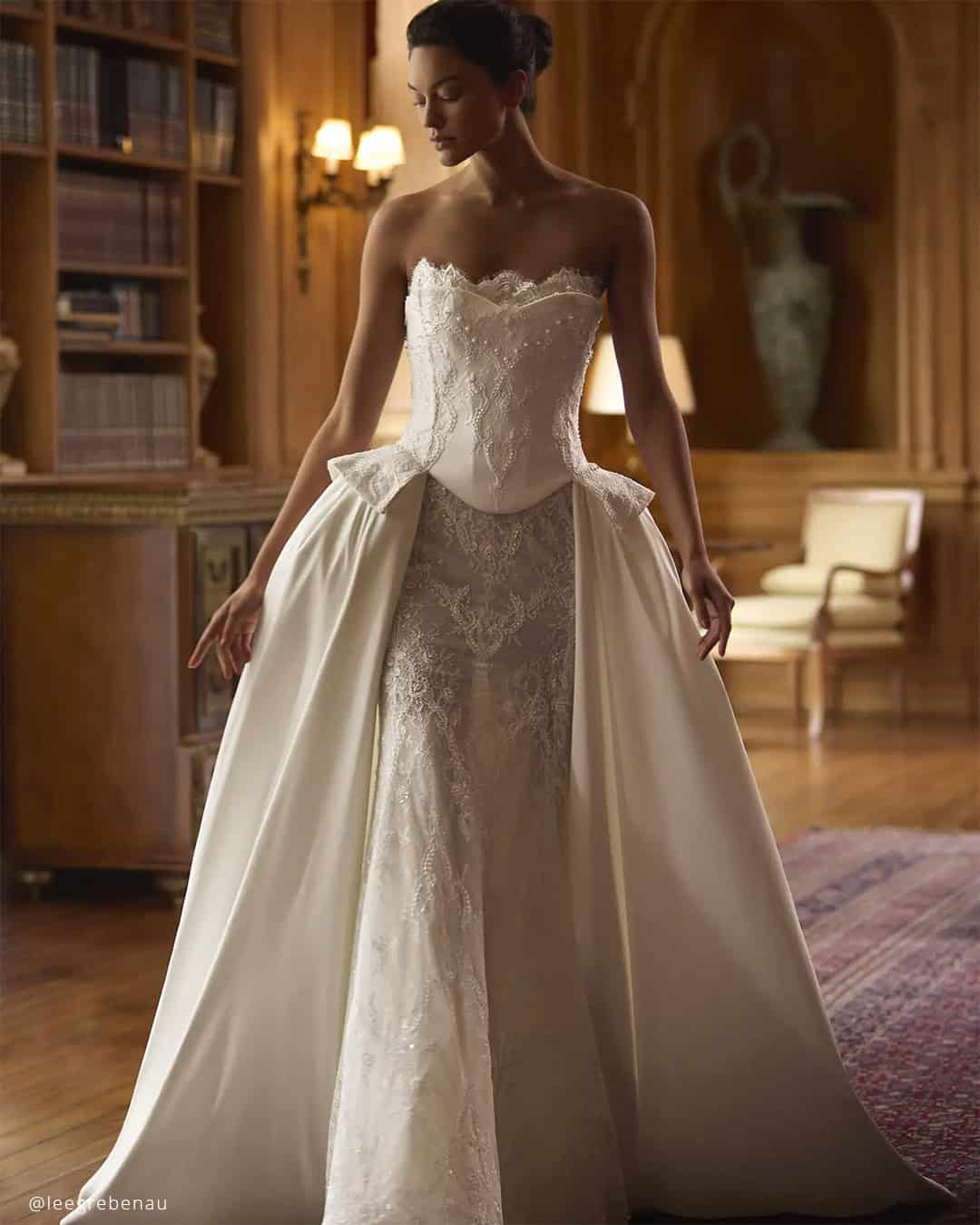 Basque Waist Wedding Dresses