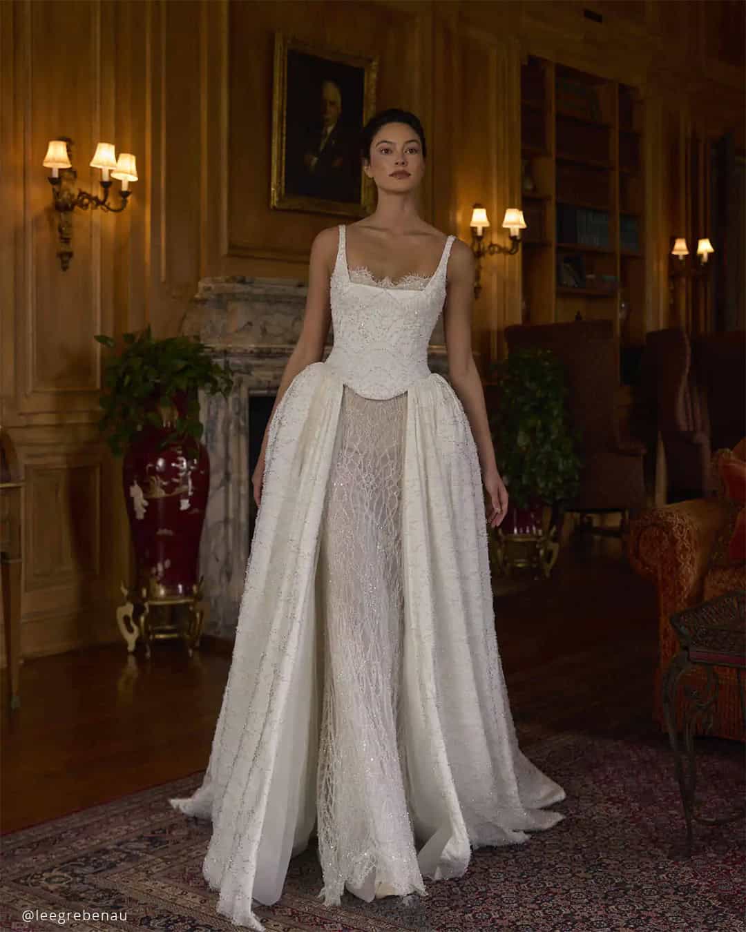 Basque Waist Wedding Dresses