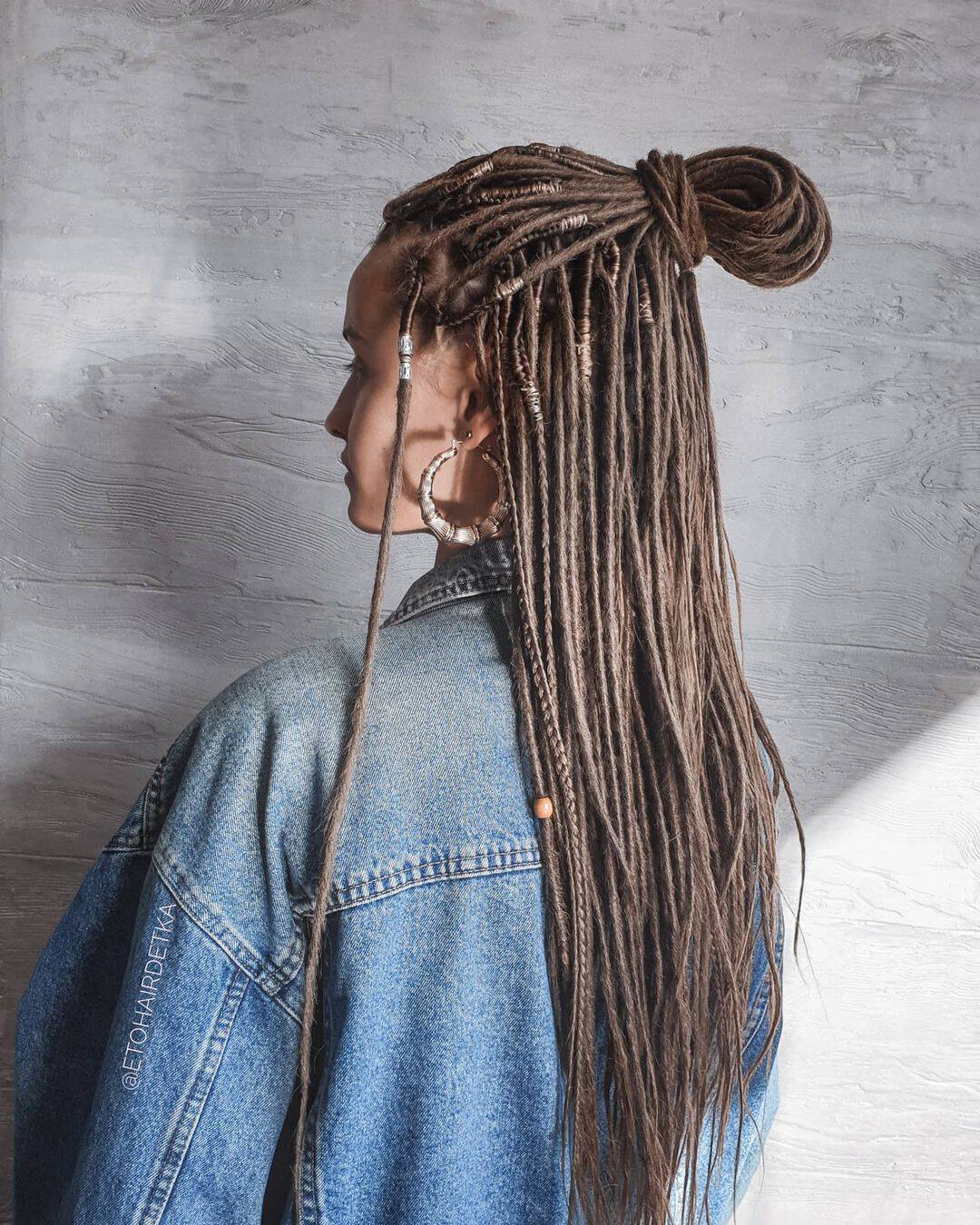 Bridal Half Up Half Down Dreadlocks