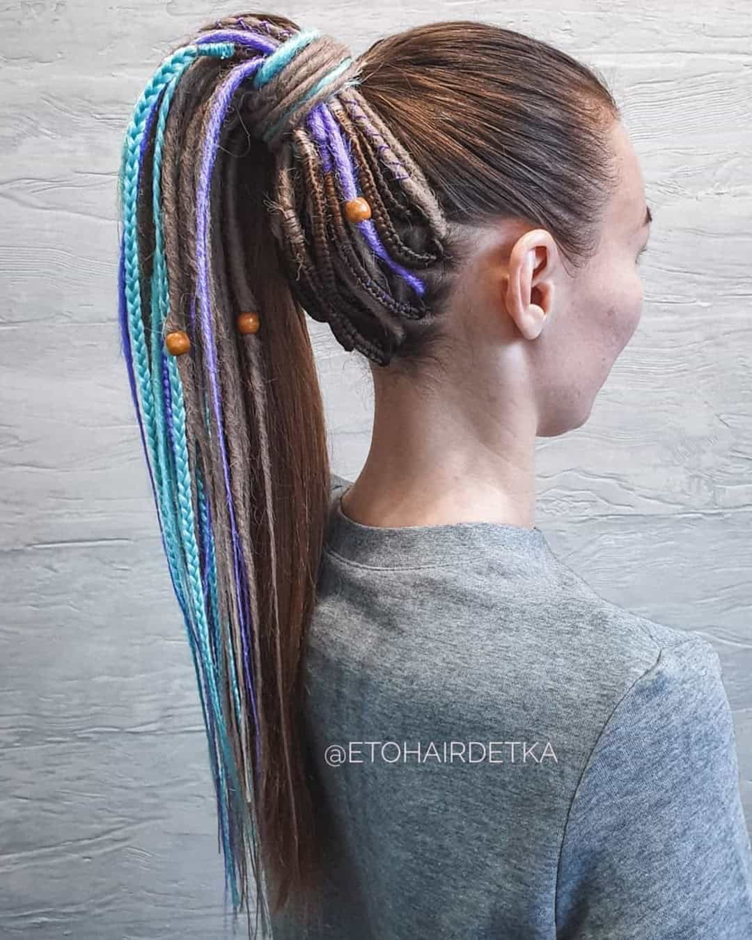Braided Wedding Dreadlocks Hairstyles