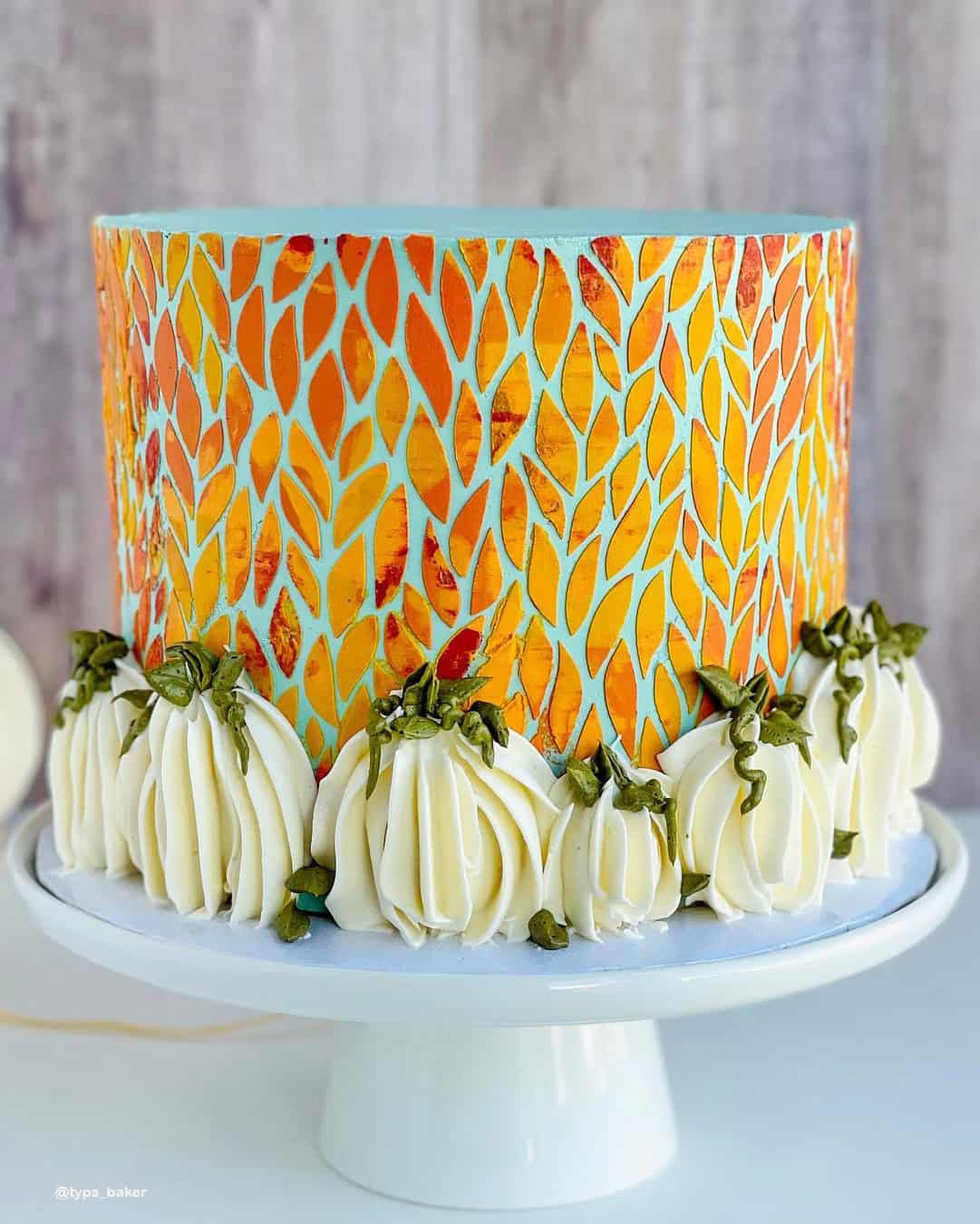 Simple Fall Wedding Cakes