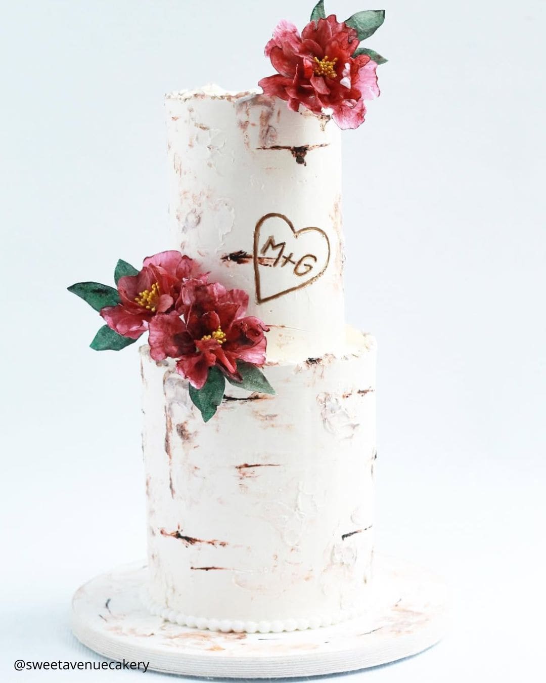 Rustic Fall Wedding Cakes With Fruits