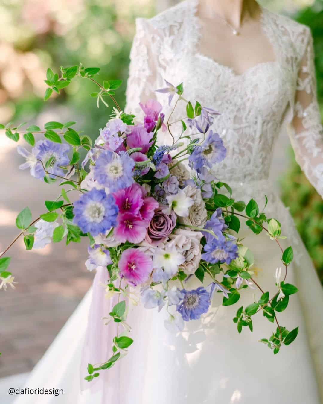 Burgundy Winter Wedding Bouquets