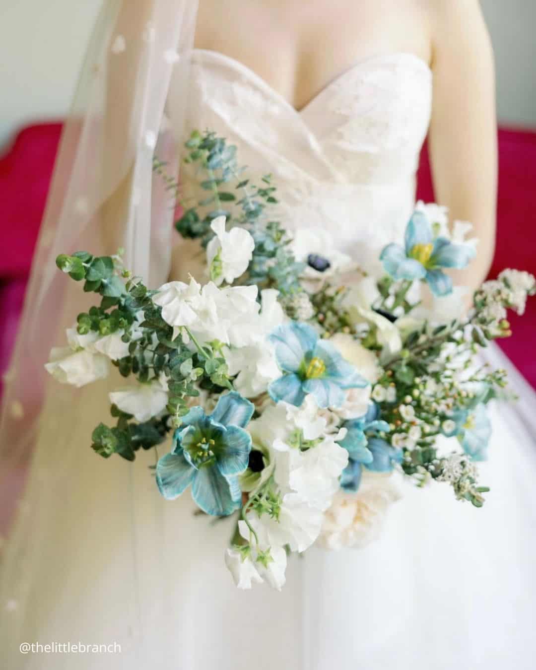 Burgundy Winter Wedding Bouquets
