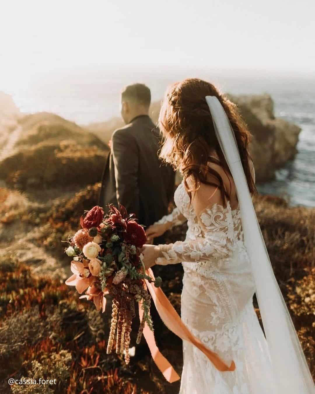 Rustic Winter Wedding Bouquets