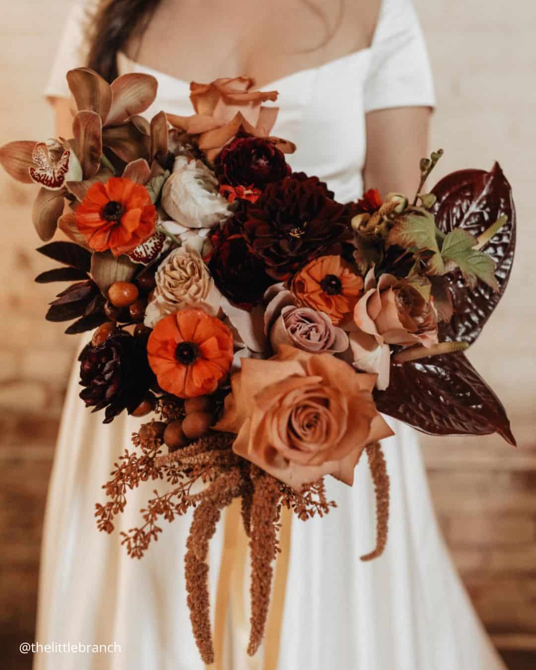 Rustic Winter Wedding Bouquets