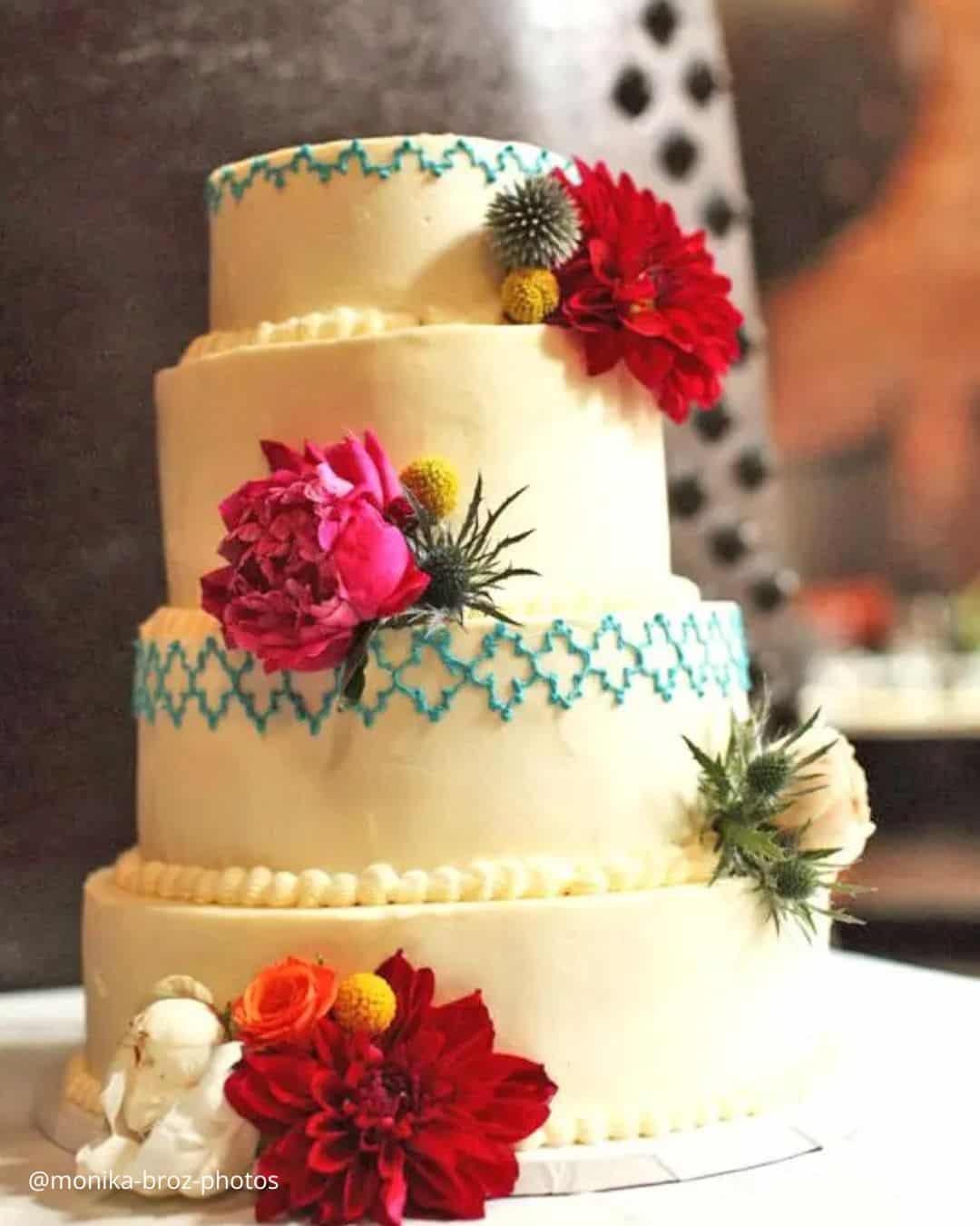 Mexican Themed Wedding Cakes With Cactus