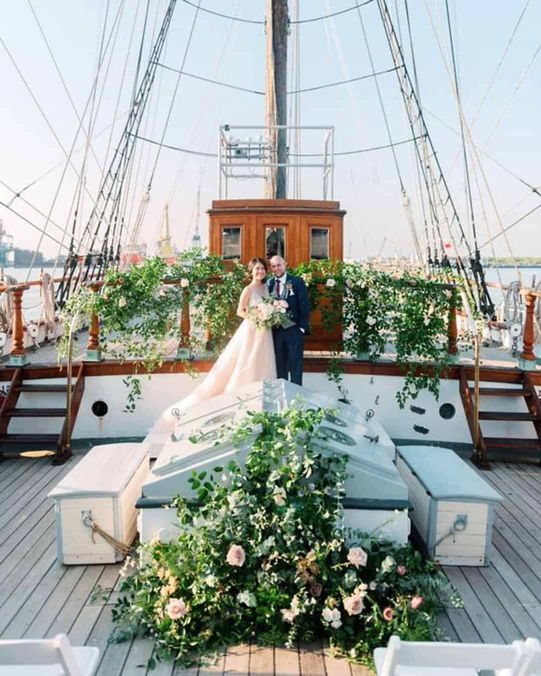 Intimate Wedding Aboard A Sailboat