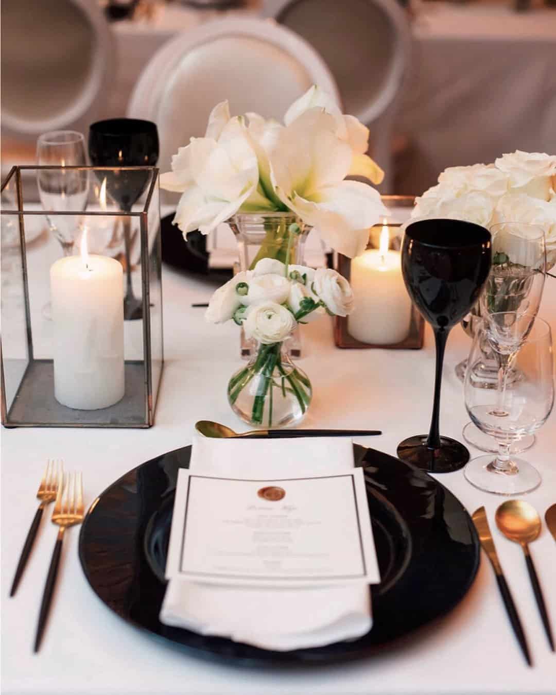 Green and White Wedding Decor
