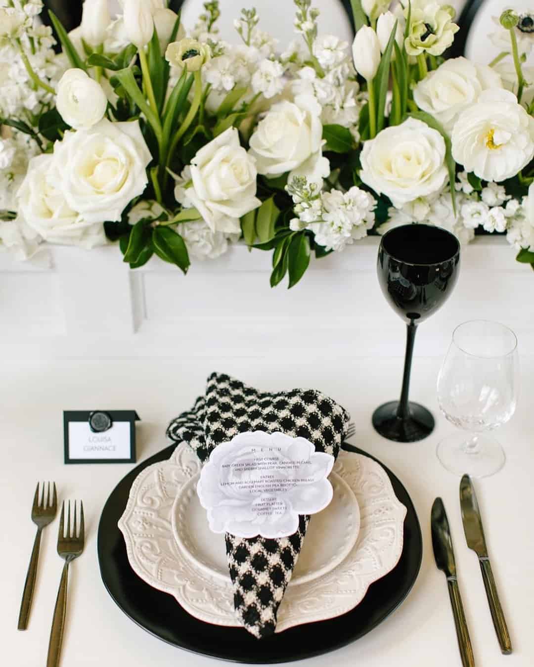 Modern All-White Wedding Decor