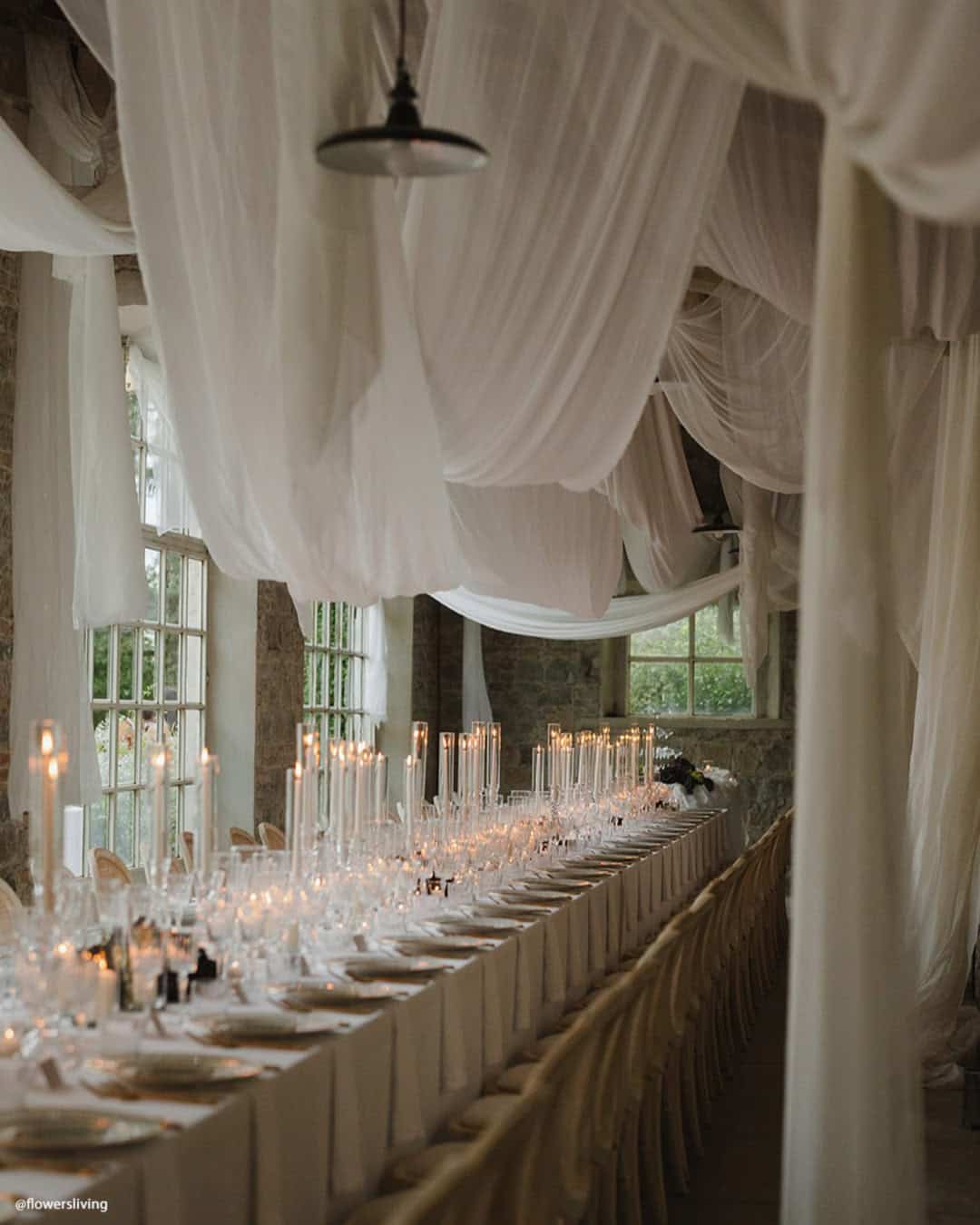 Modern All-White Wedding Decor