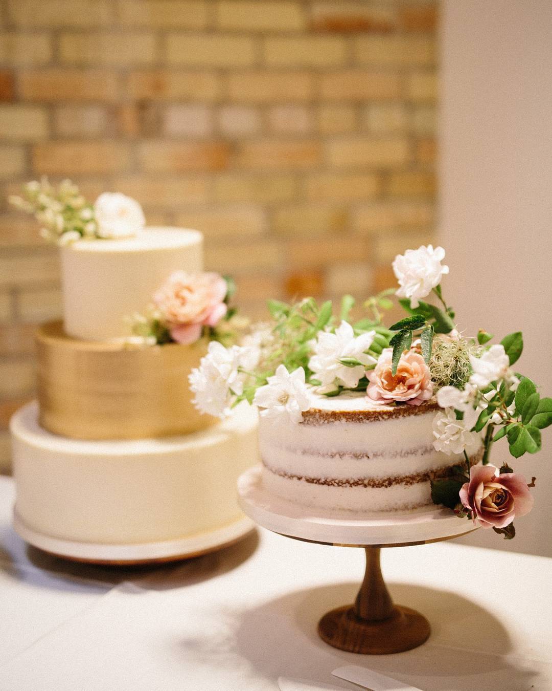 Tier Naked Wedding Cakes