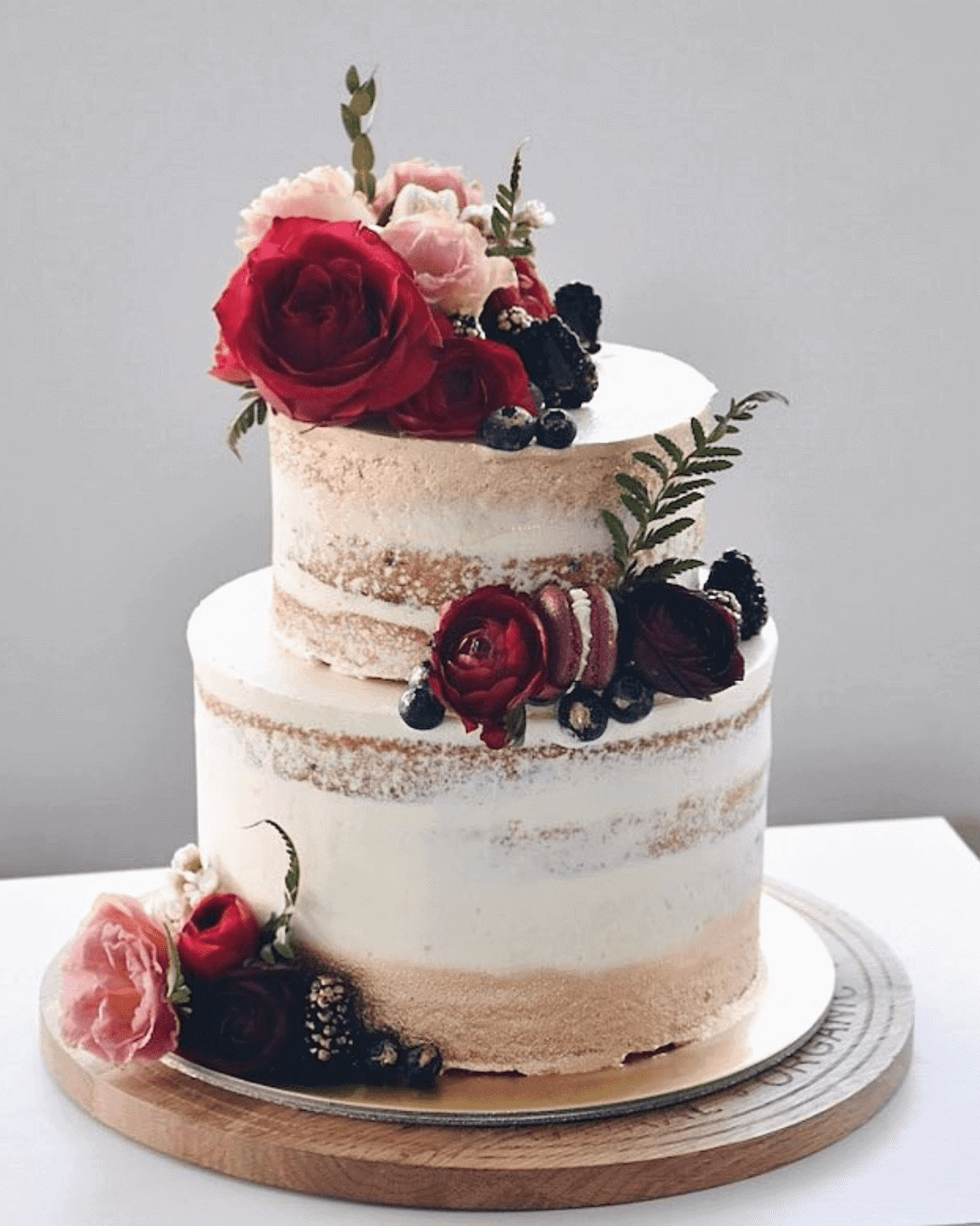 Tier Naked Wedding Cakes