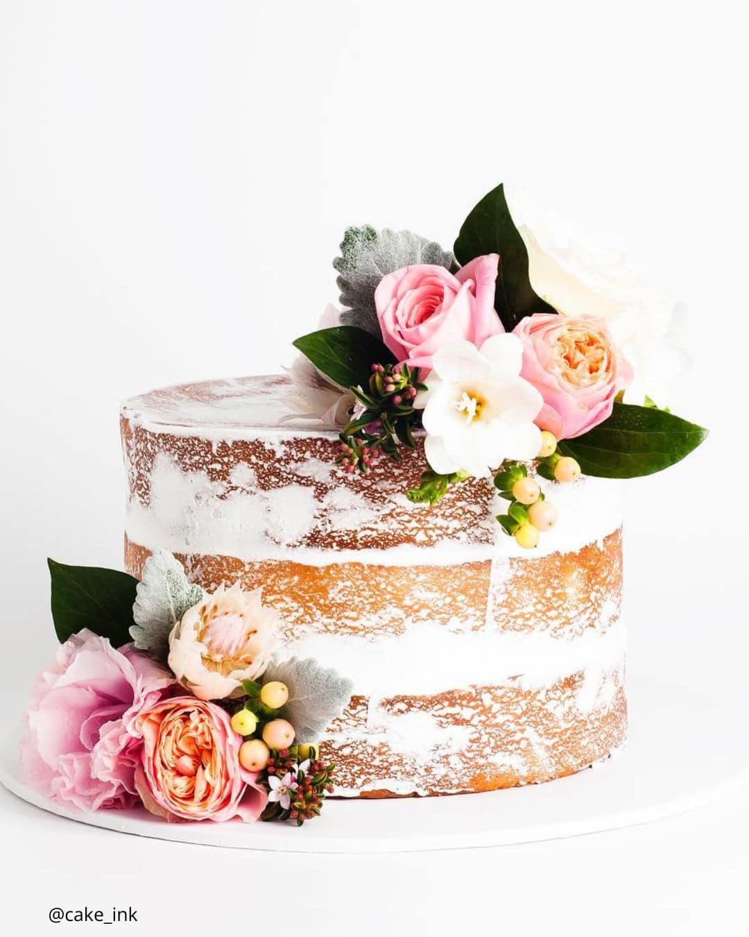 Fillings As Decor For Rustic Naked Cakes
