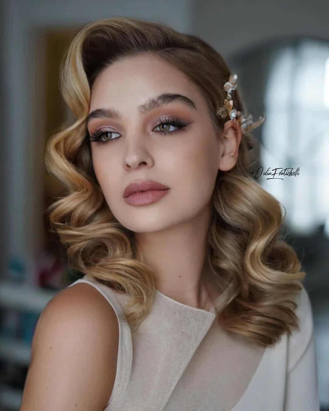 Hollywood Waves Bridal Hair