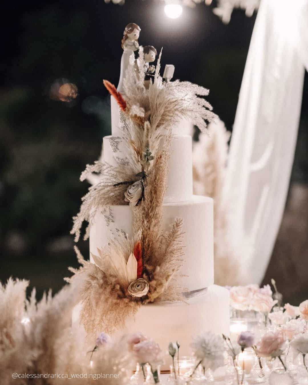 Cake Ideas With Pampas Grass