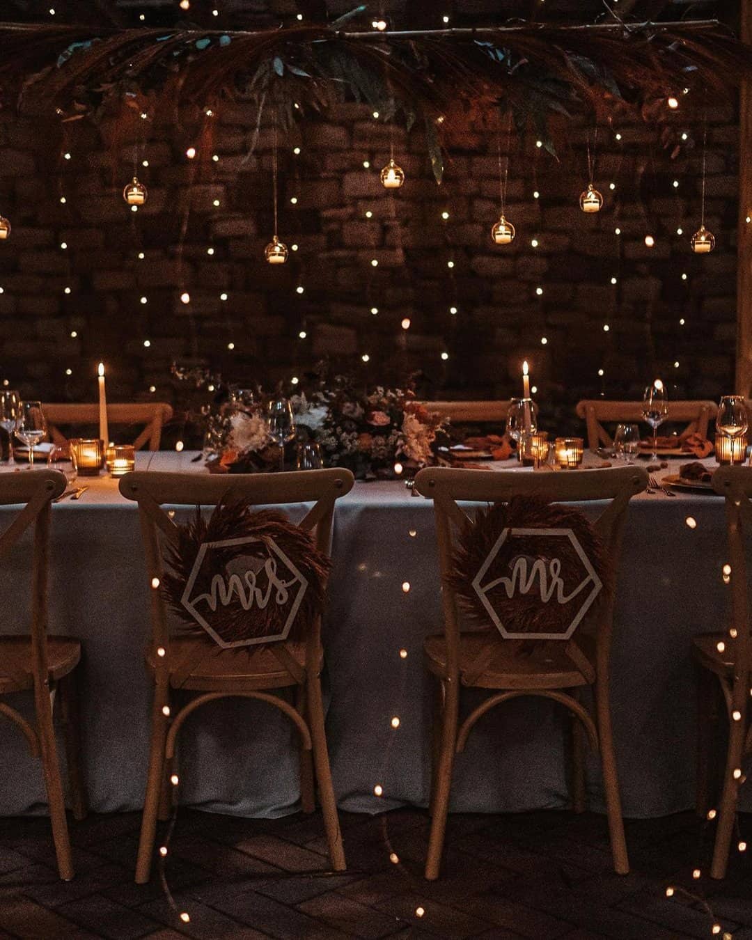 Hanging Table Decor Ideas with Candles