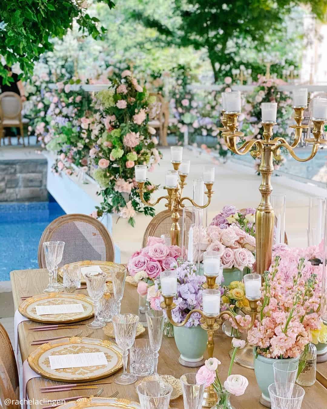 Rose Gold Chair Decorations