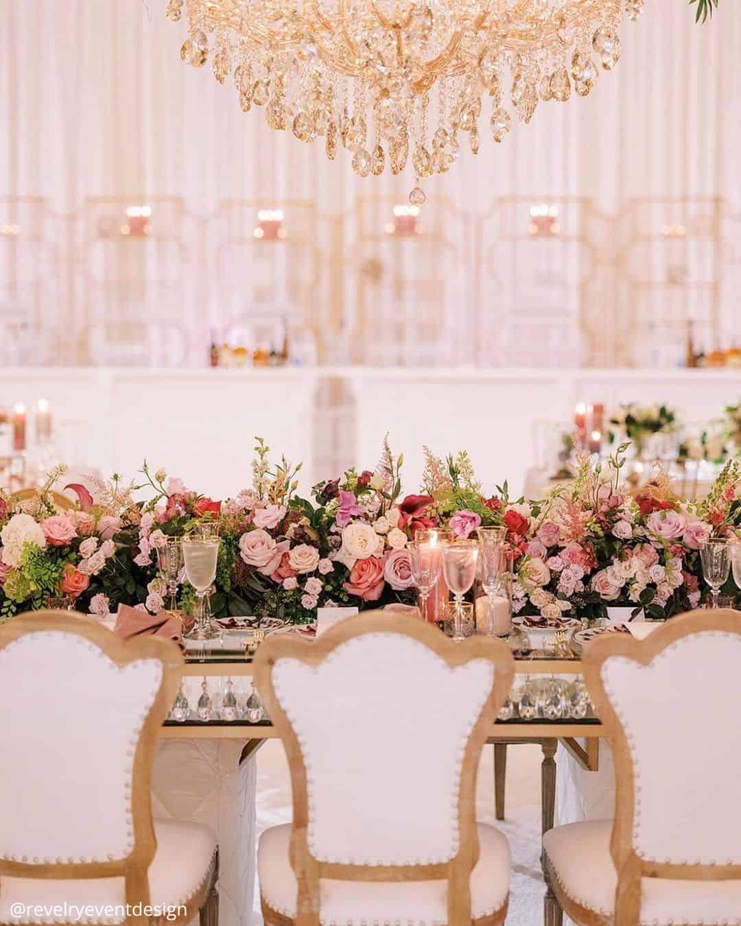 Rose Gold Chair Decorations