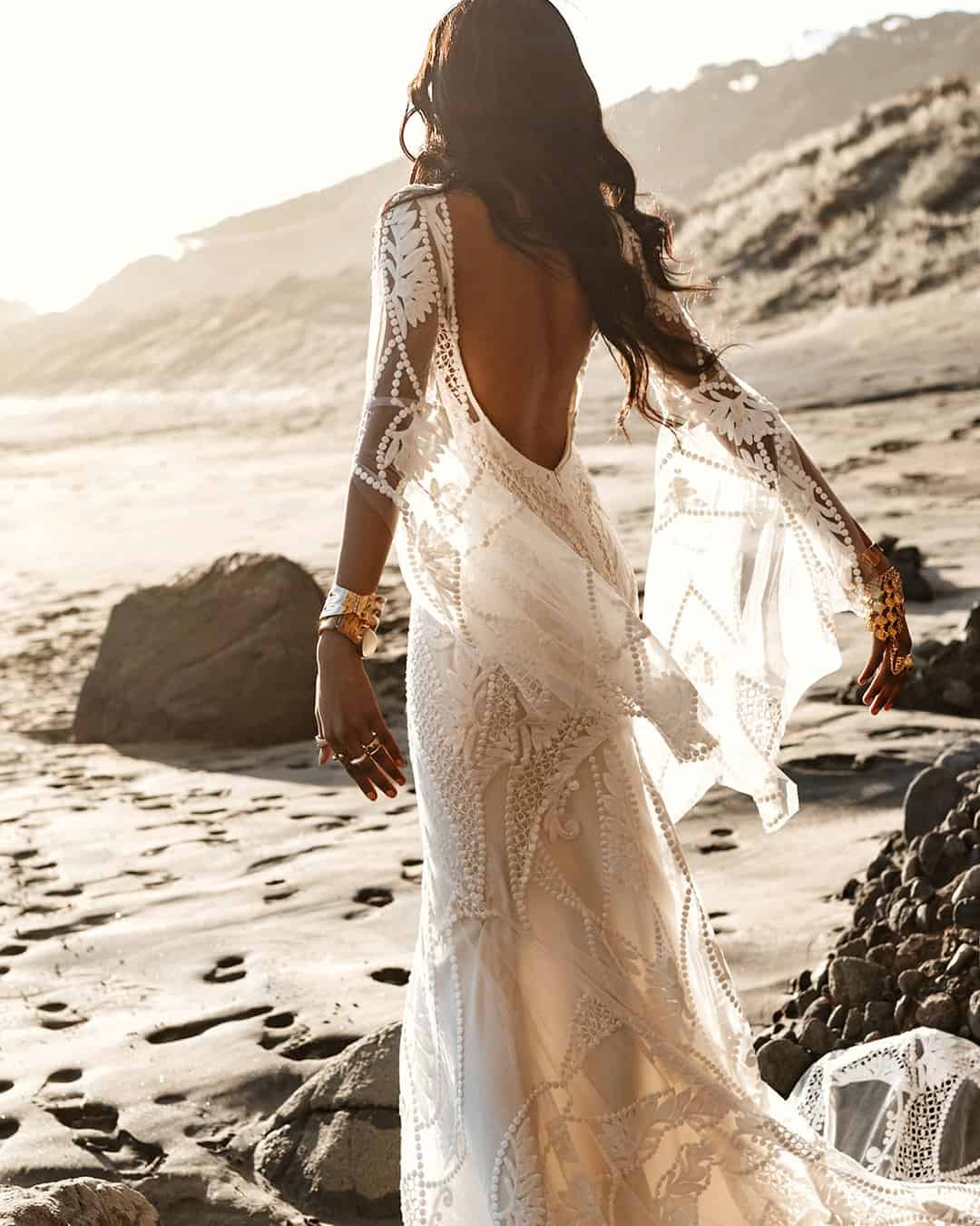 rue de seine wedding dresses caia bohemian low back lace