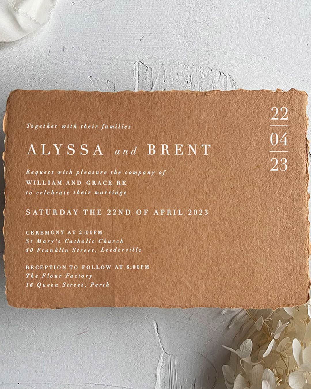 Elegant Rust Wedding Invitations