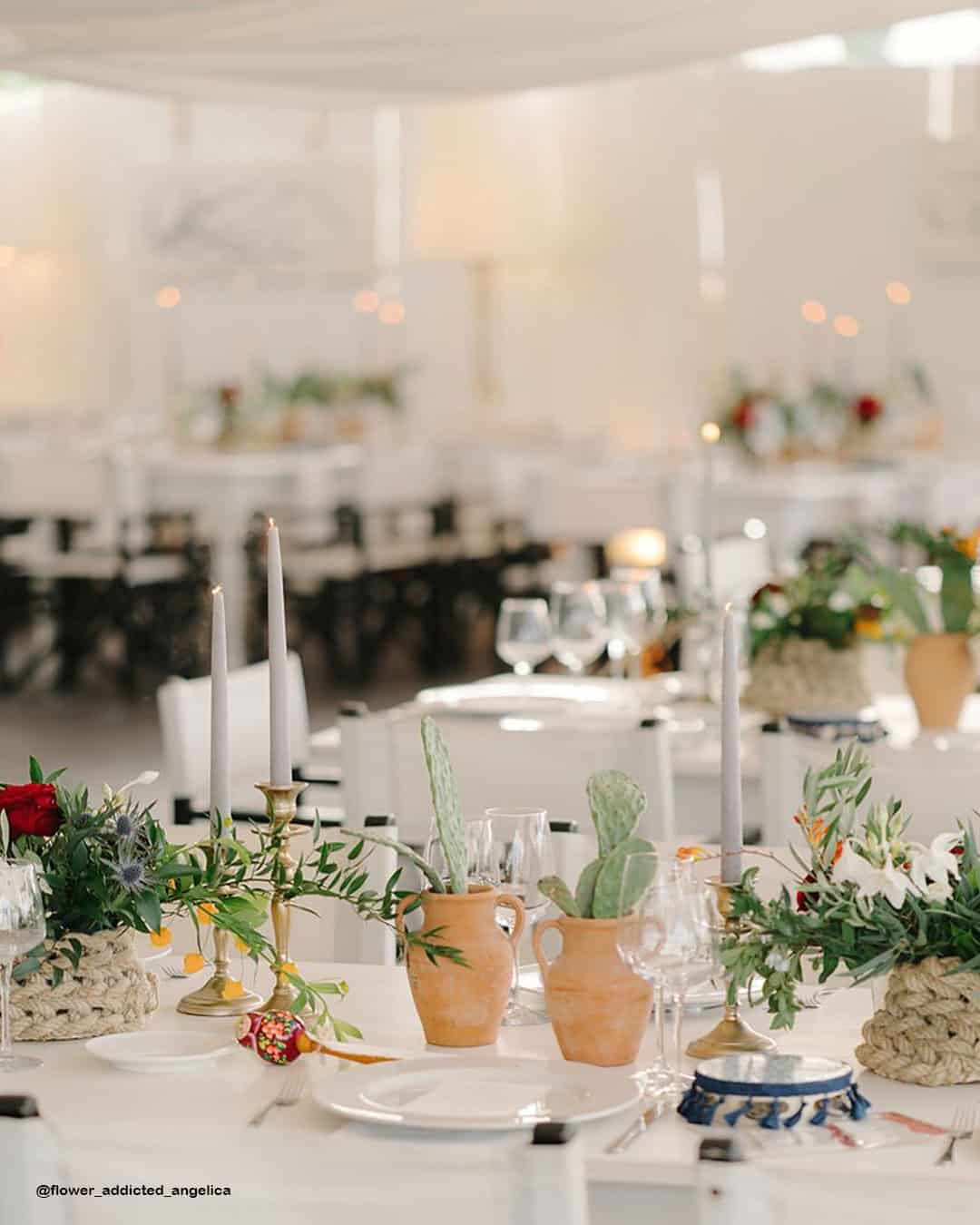 Rustic Centerpieces with vegetables