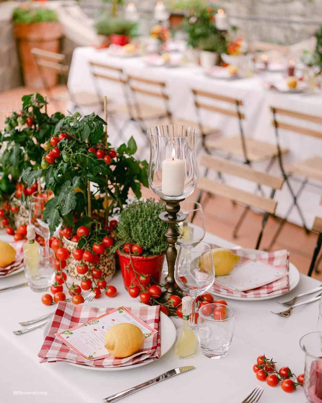 Fruit Wedding Centerpieces