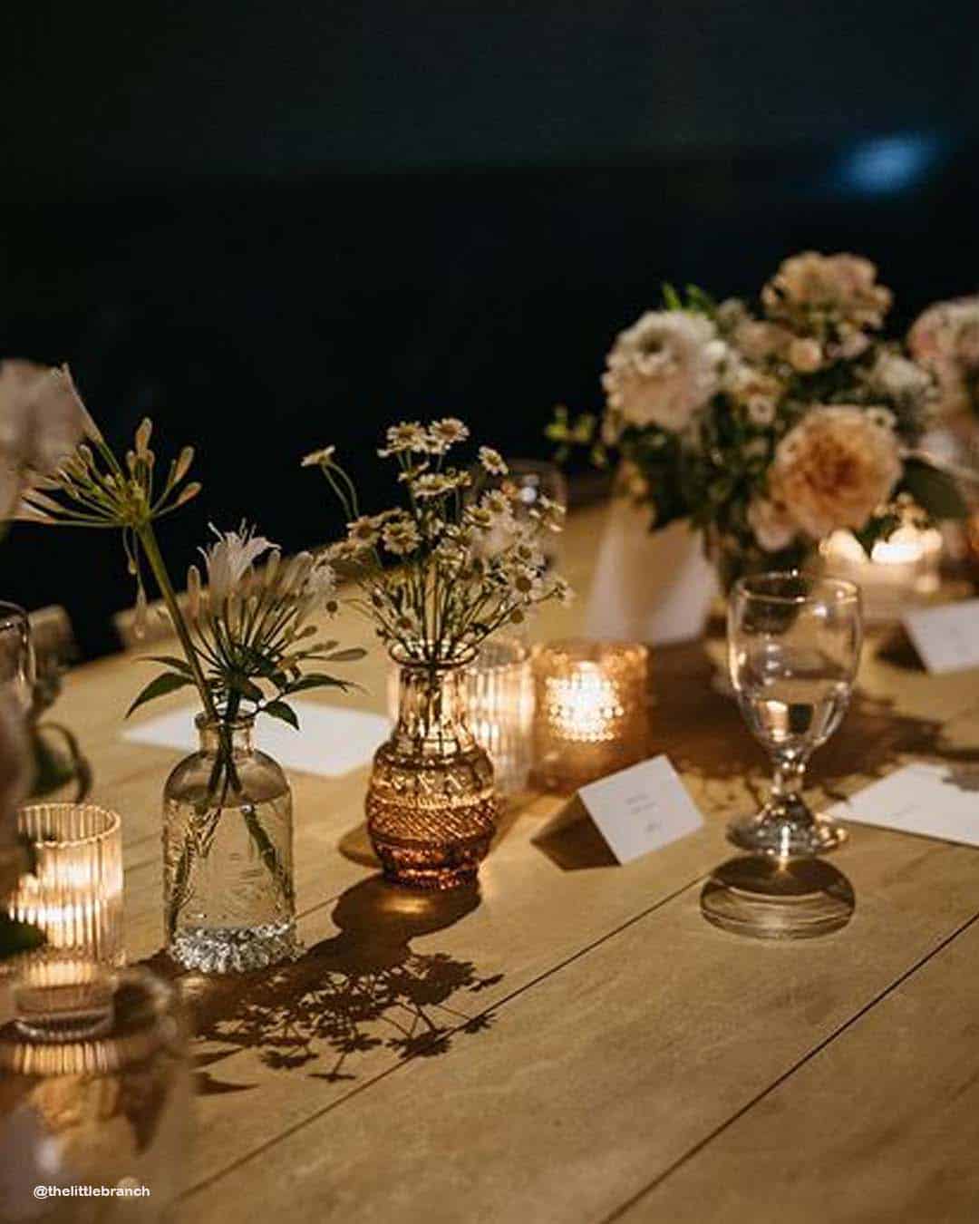 Bottles Wedding Centerpieces