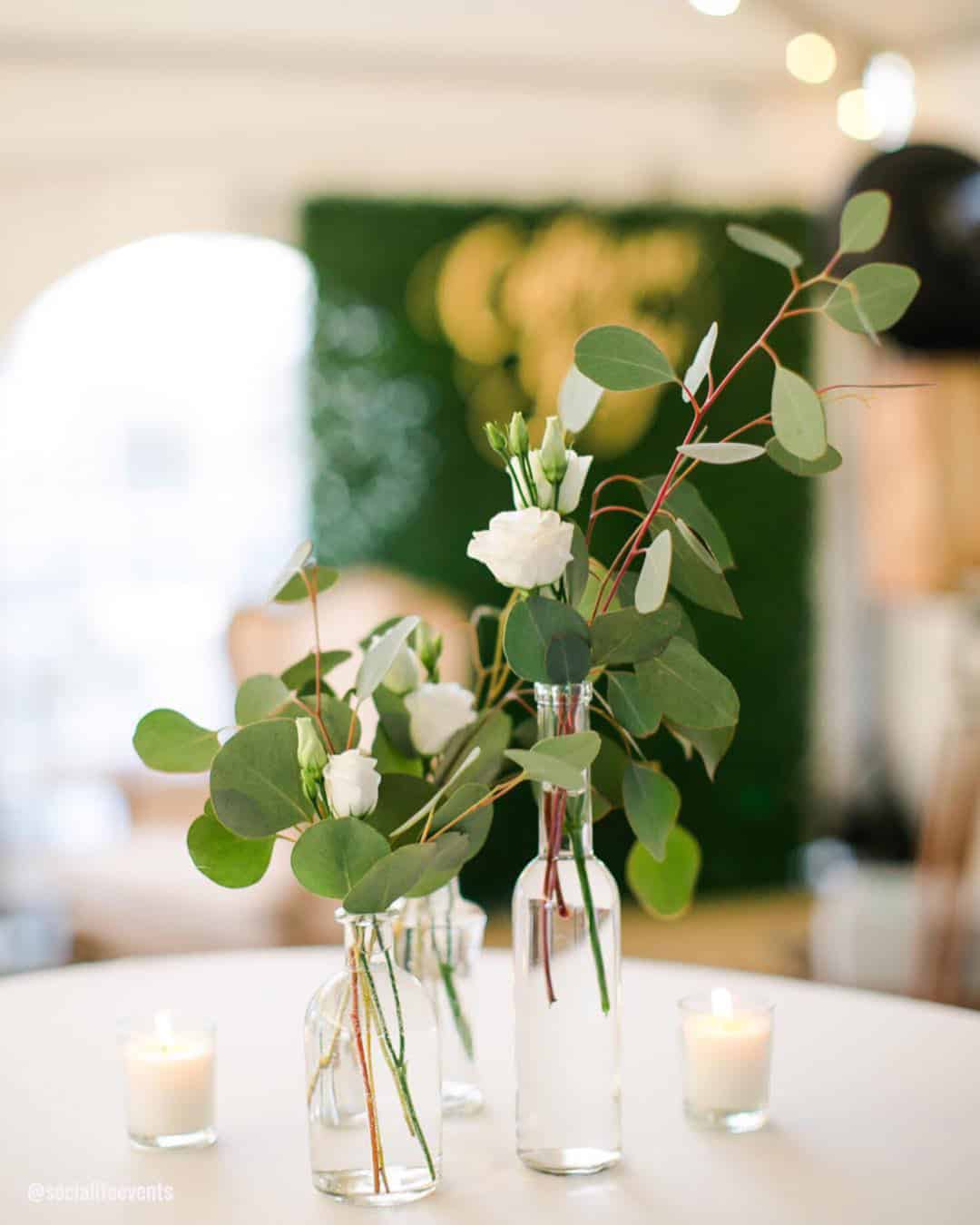 Bottles Rustic Centerpieces