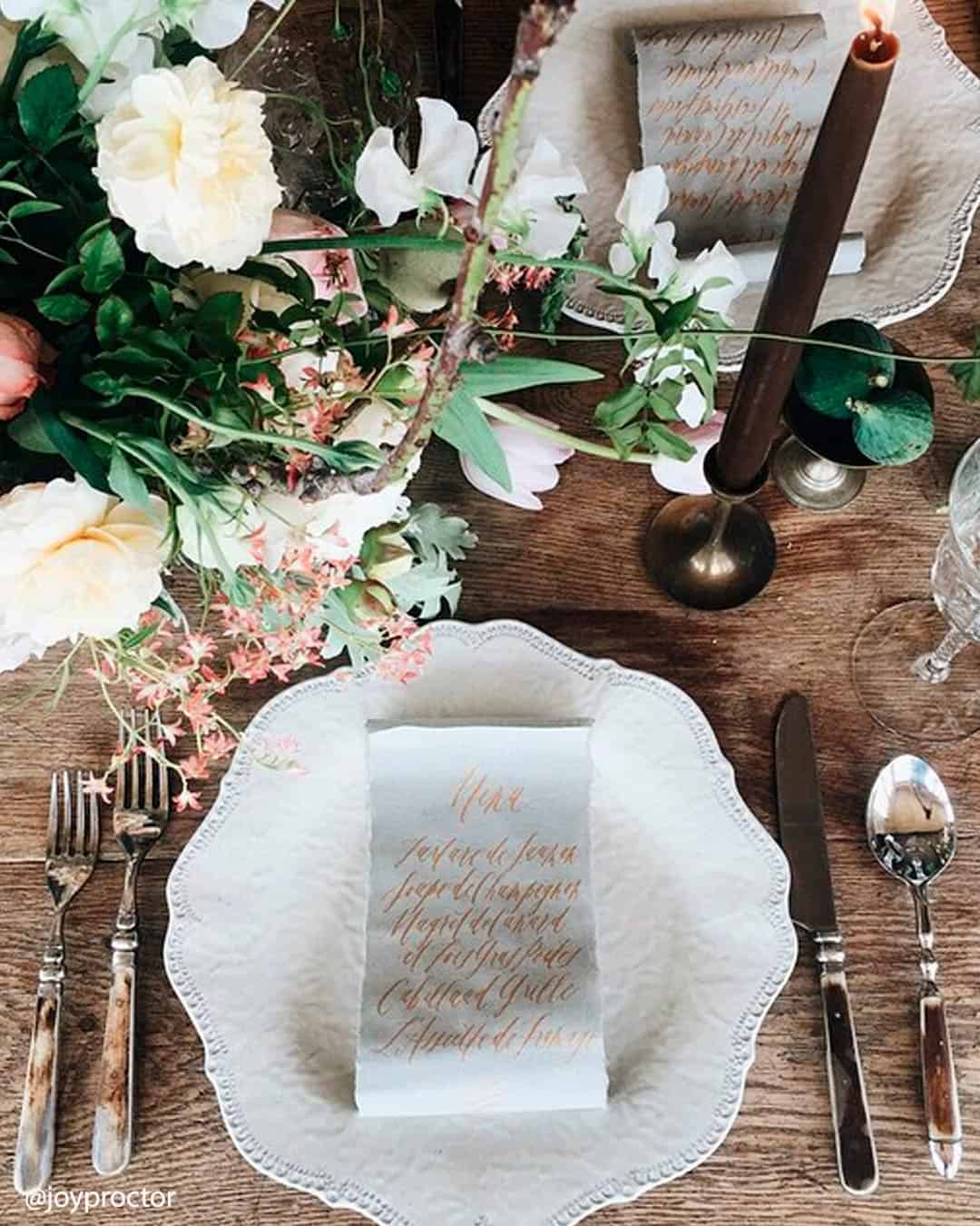 Wooden Table Number