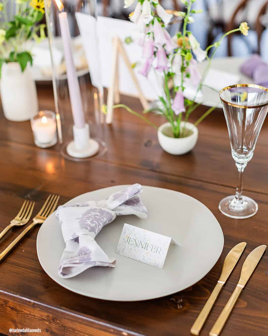 Wooden Table Number