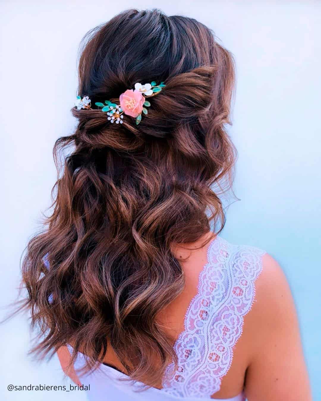 Rustic Wedding Hairstyles Down