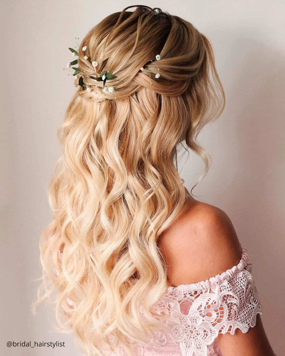 Rustic Wedding Hairstyles for Long Hair