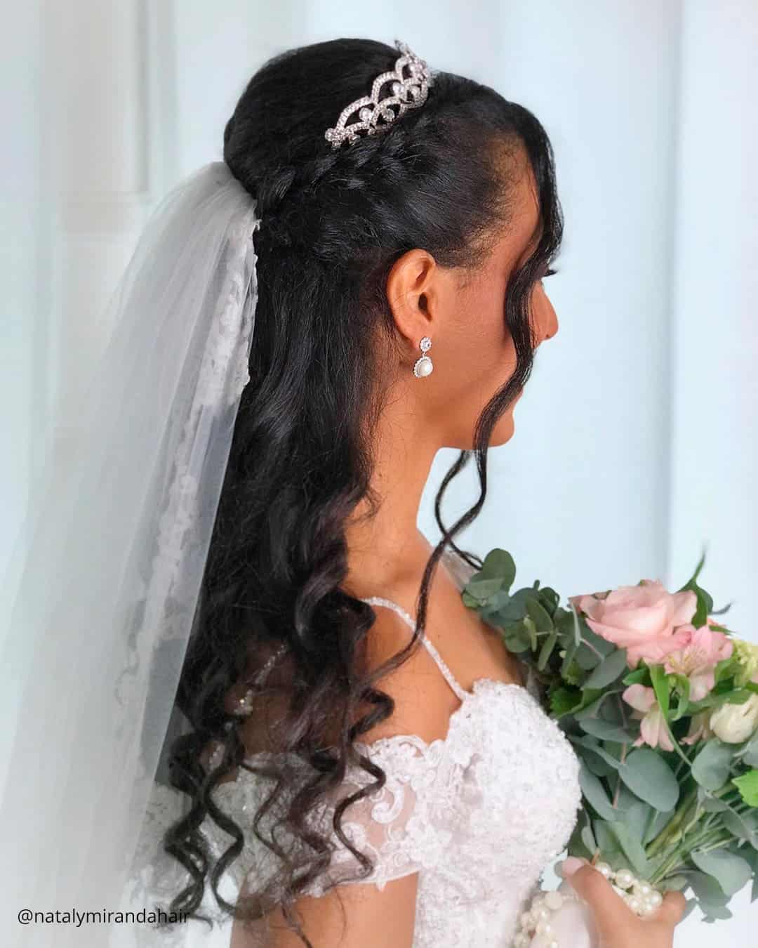 Rustic Wedding Hairstyles With Veil