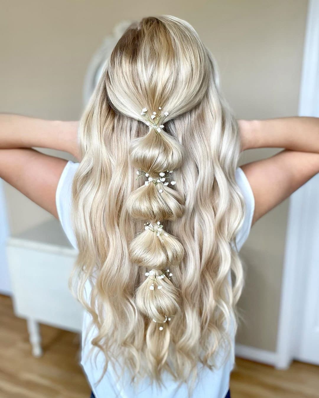 Half Up Rustic Wedding Hairstyles