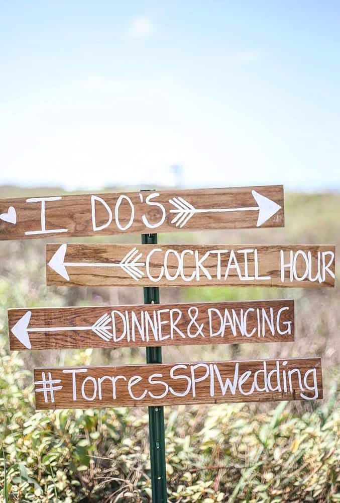Directional Wedding Signs