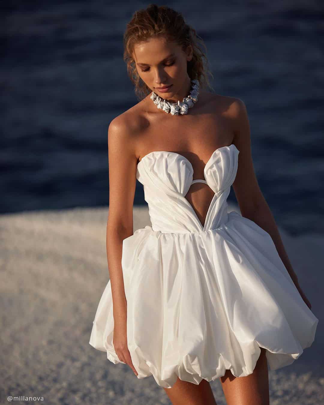 Beach Bridal Mini Dresses