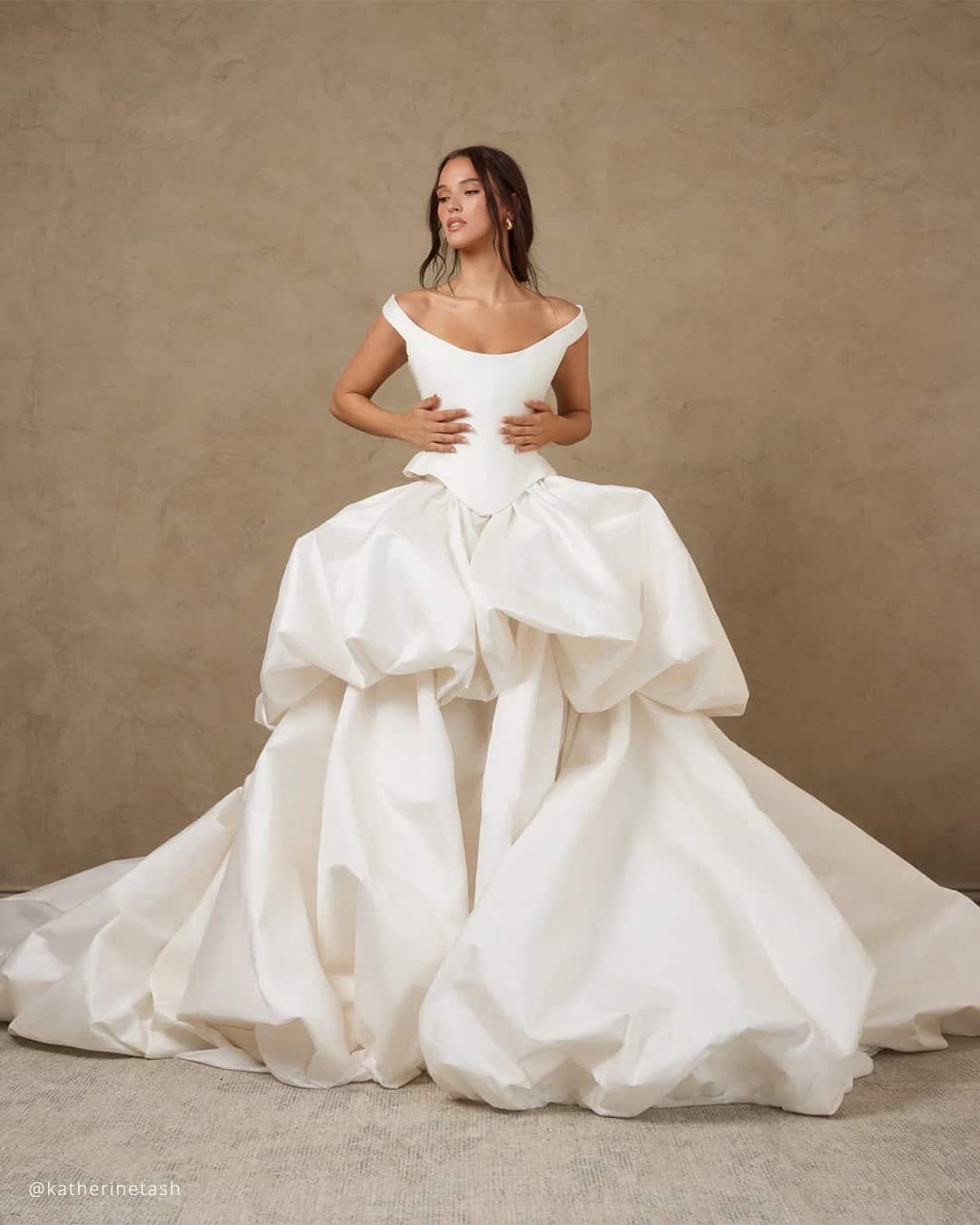 Bubble Hem Simple Wedding Dresses