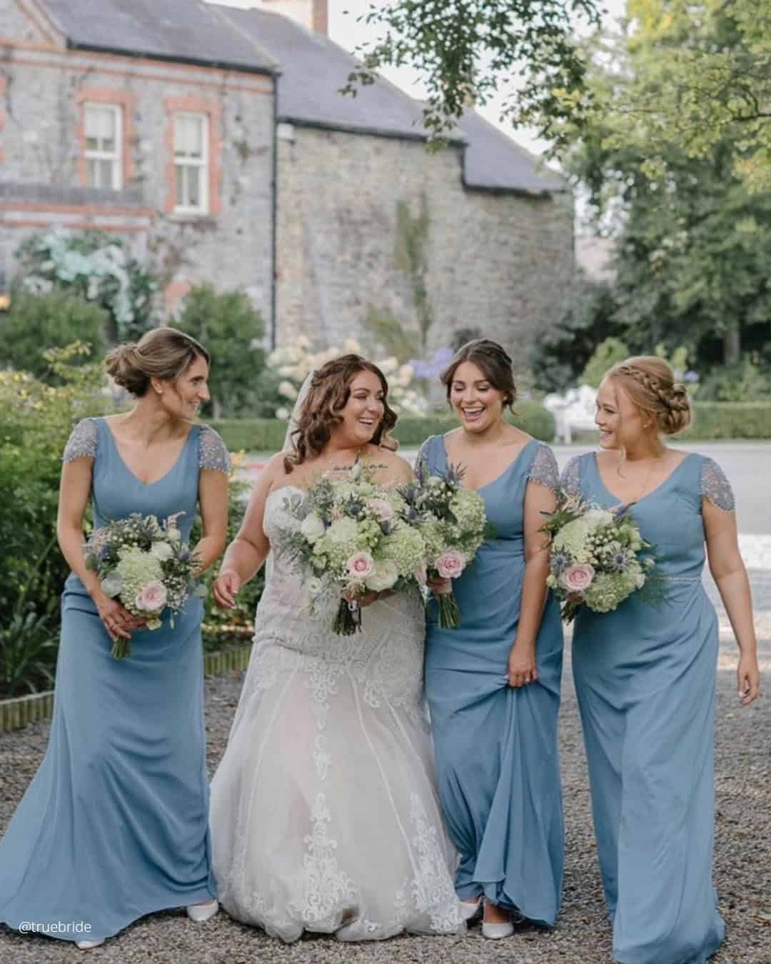 Sky Blue Bridesmaid Dresses