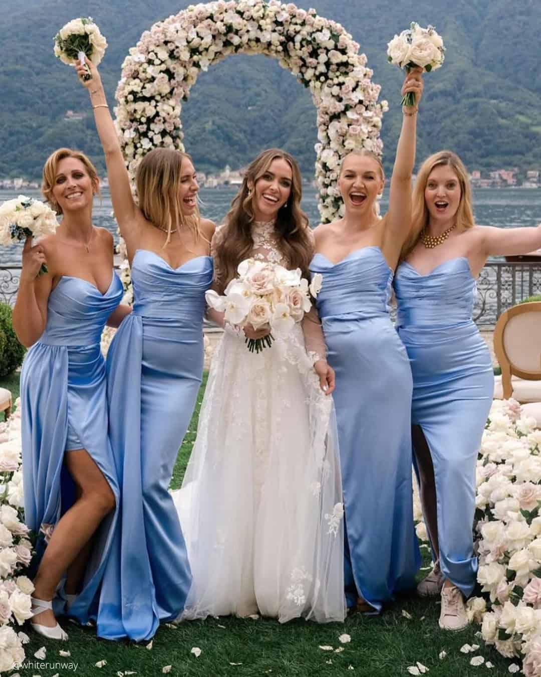 Sky Blue Bridesmaid Dresses