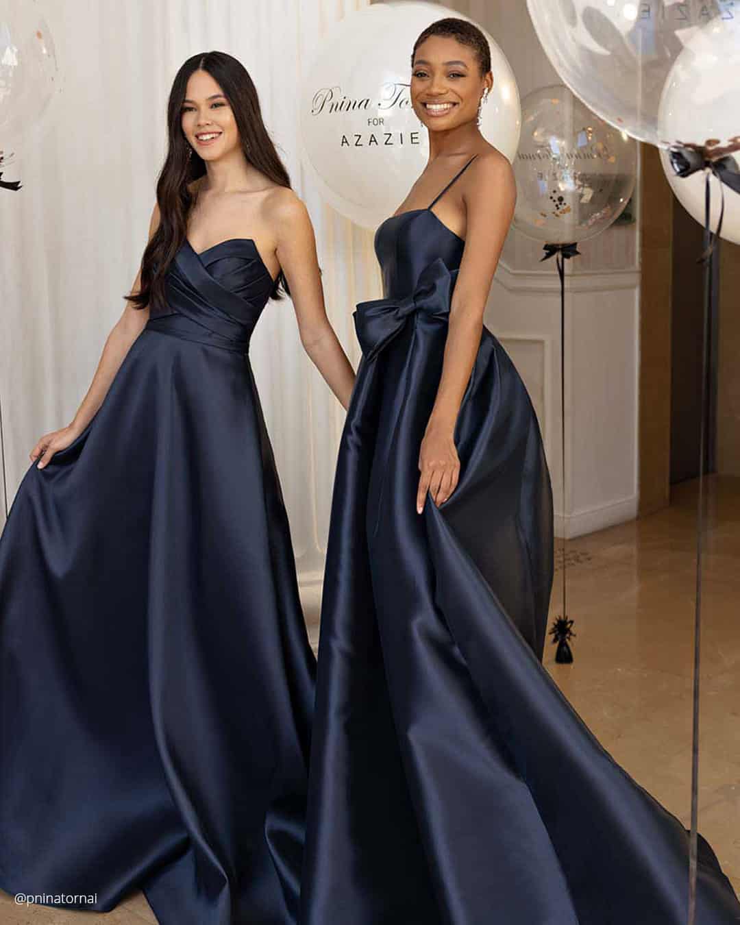 Navy Blue Bridesmaid Dresses