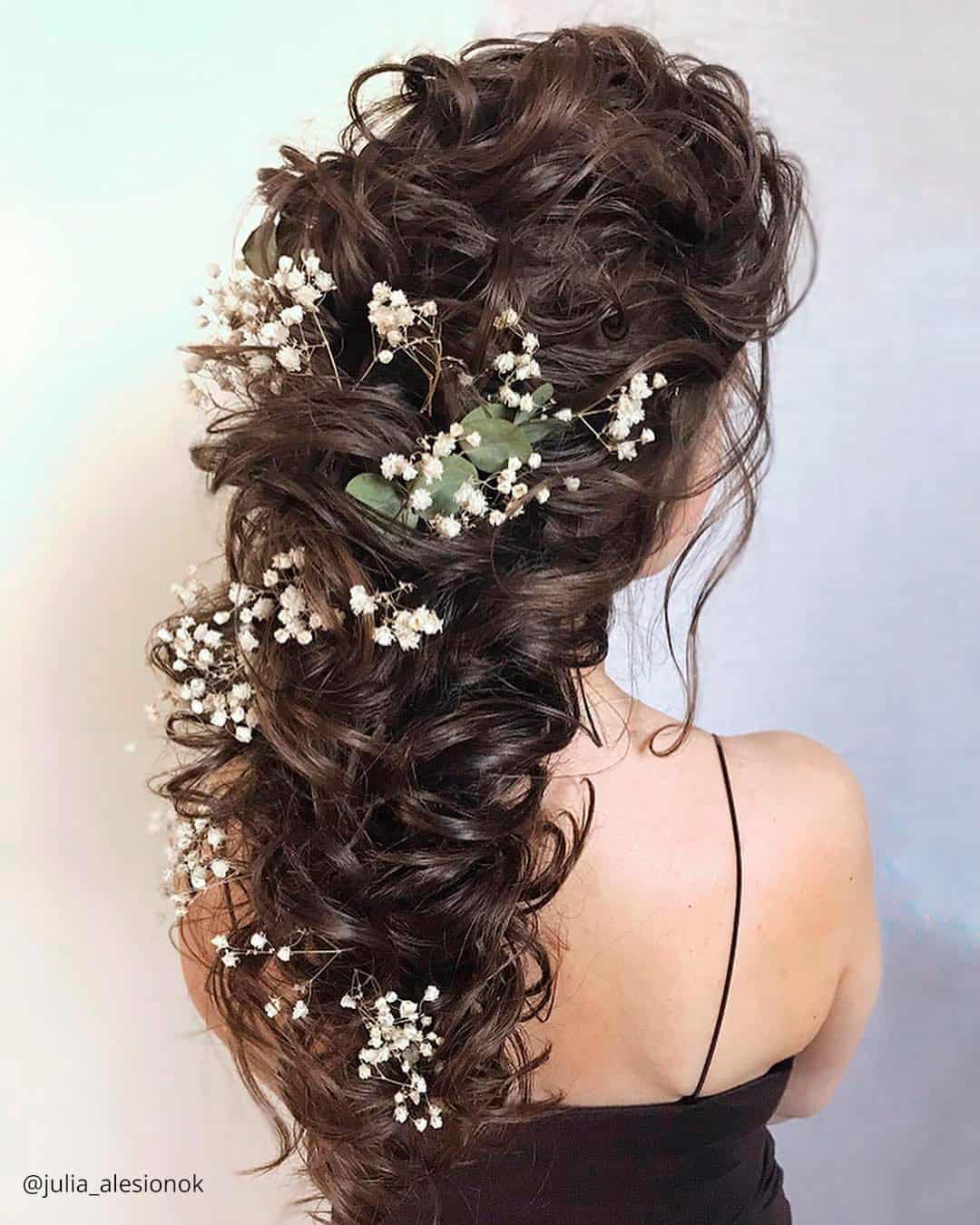Wedding Hairstyles With Flowers For Long Hair