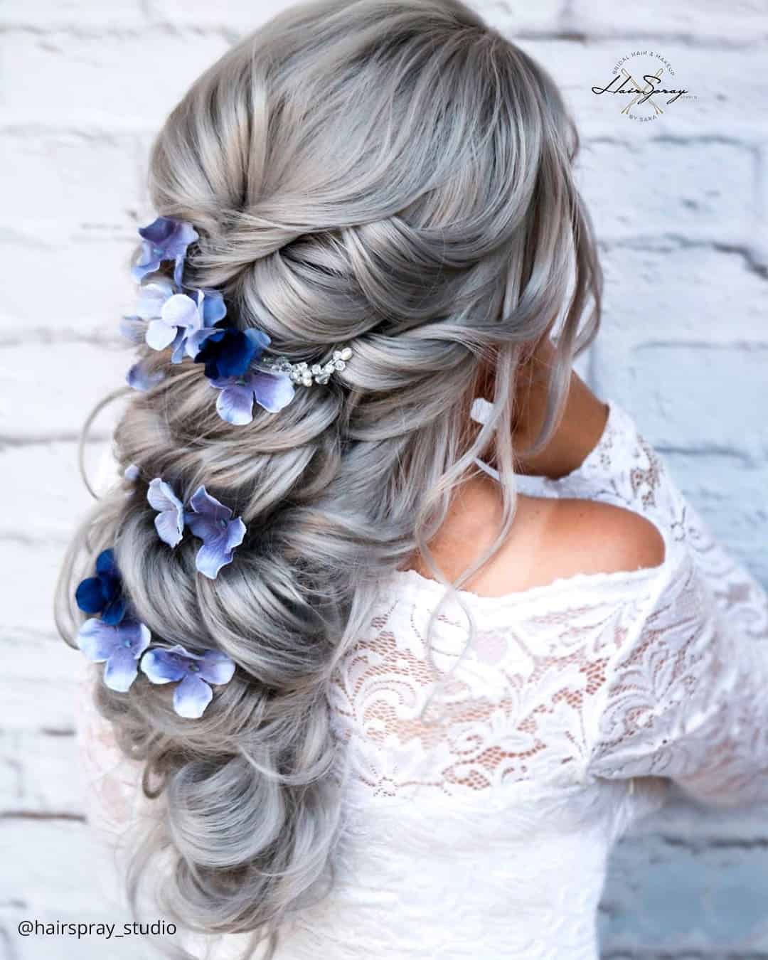 Simple Wedding Hairstyles With Flowers