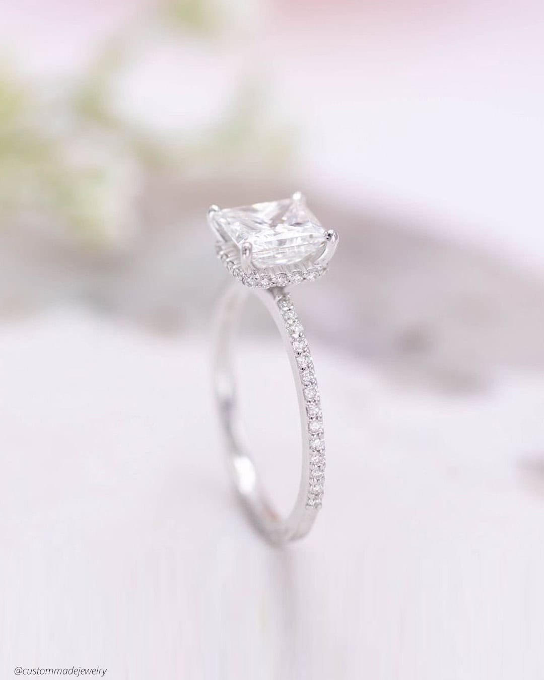 White Gold Engagement Rings For Women