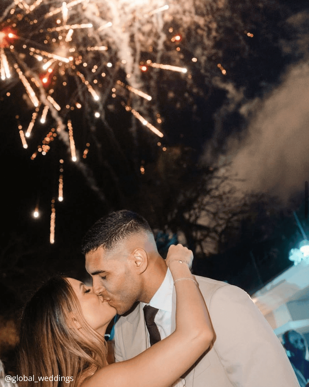 Beautiful Photos With Wedding Fireworks
